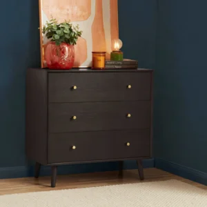 Heidi Oak 3 Drawer Chest - Walnut